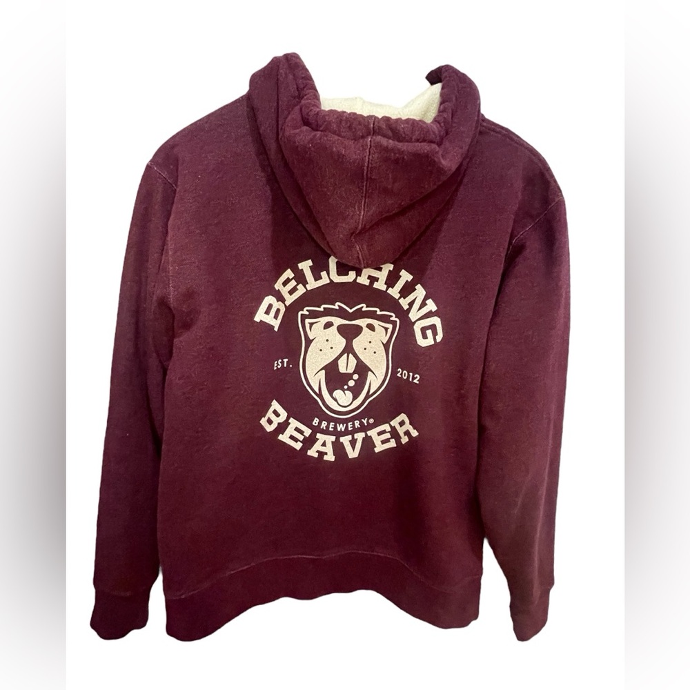 Independent Burgundy Zip-Up Hoodie